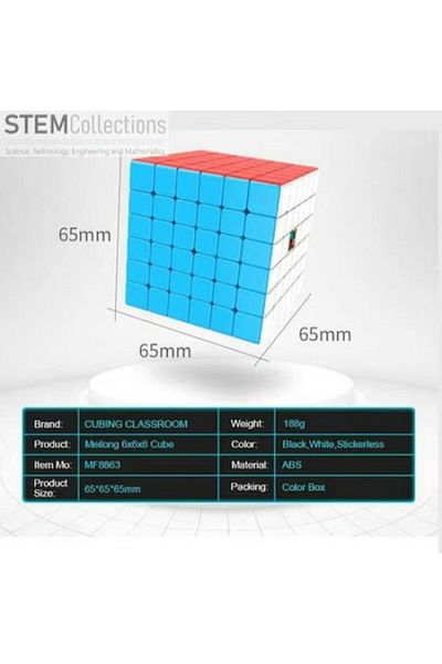 MACVI Cub Rubik Magic Cube 6x6, Macvi® Multicolor