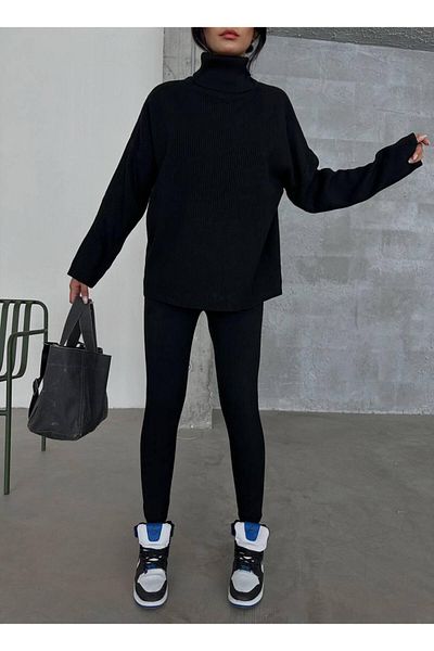 NZL TEKSTİL Dgn's Sportswear- 2-Piece Women's Sweater-Pants Suit