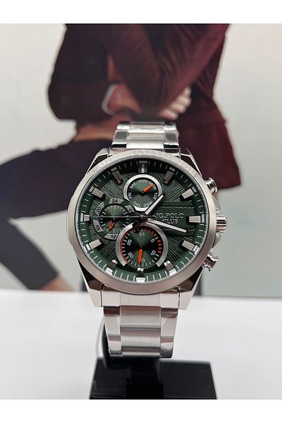 JG. Polo Club Sport Steel Mens Wrist Watch 5 Atm Waterproof with 2 Years Warranty