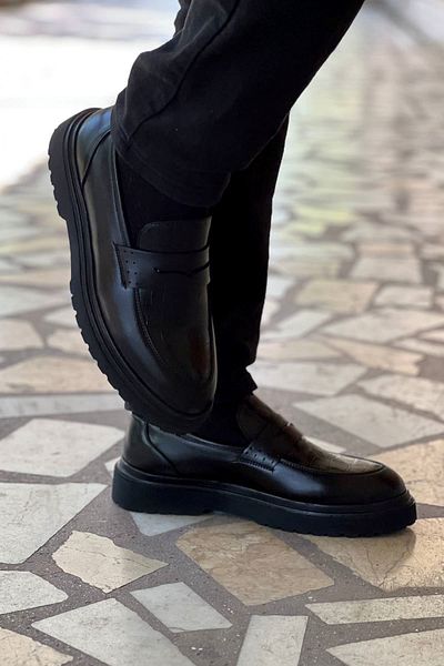 sefayol Owen Black Men's Classic Shoes