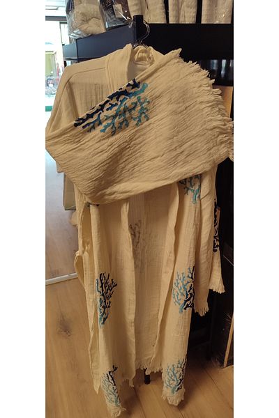 SS HOME CONCEPT Kaftan Muslin 100% Cotton Bathrobe Kimono