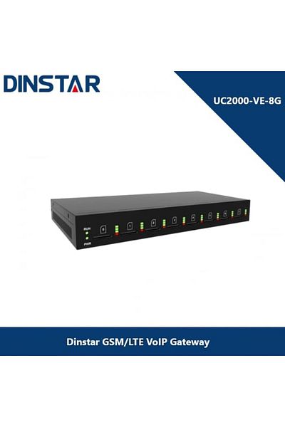 Fipka Dinstar UC2000-VE-8G 8 Port GSM VoIP Gateway