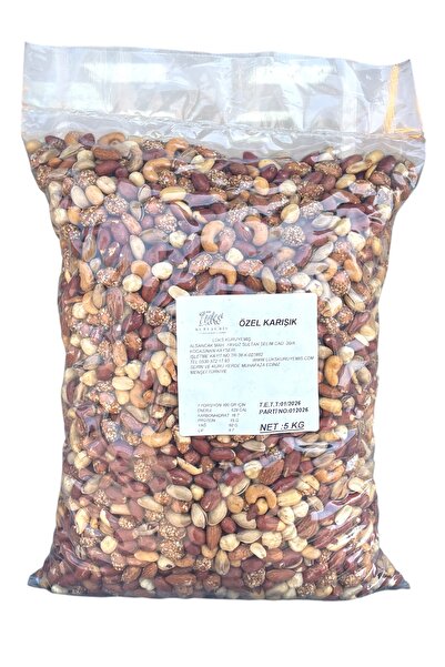 lüks kuruyemiş Düğün Özel Paket 5 Kg Ekstra Lüks Karışık Kuruyemiş Antep Badem Fındık Kaju Fıstık