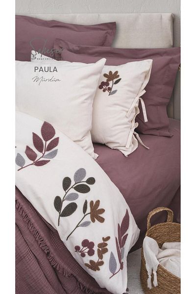 KÜBRAHOME'S Masterpiece Paula 7 Piece Duvet Cover Pique Set Murdum
