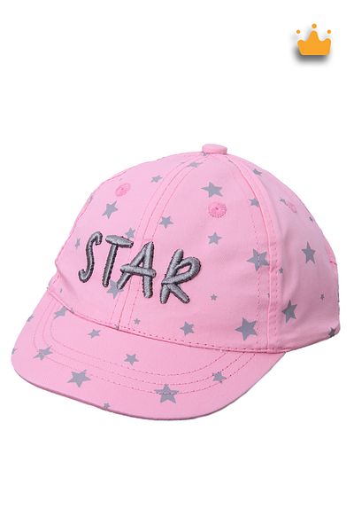 Kitti 1-4 Years 46cm Baby Girl Child Star Adjustable Velcro Hat Cap Cap Rose Y91004