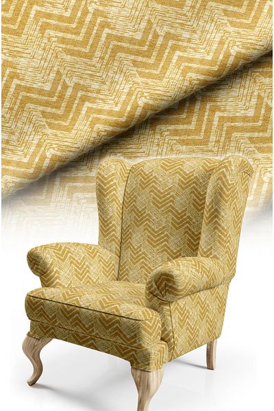 CANİLA Classic Woven Pattern Digital Printed Upholstery Sofa Fabric. Real Cotton Lining Upholstery Fabric