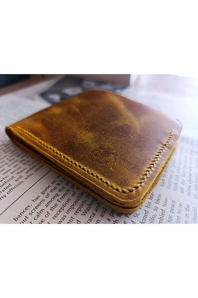 Mahfuz Real Leather Purely Handmade Wallet 22Cm*8Cm * 1 Bill Area 4 Card Compartments Zmr2