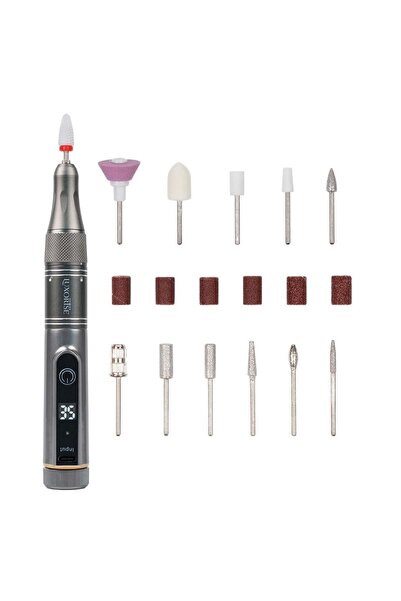 LUXORISE Φορητή λίμα νυχιών DiamondEdge PRO 35.000 RPM - LUXORISE, γκρι