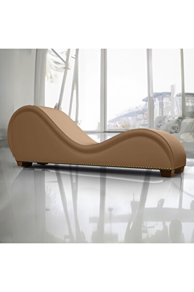 Lazy Vibes كرسي استرخاء رومانسي بتصميم فاخر ورومانسي - زر برونزي