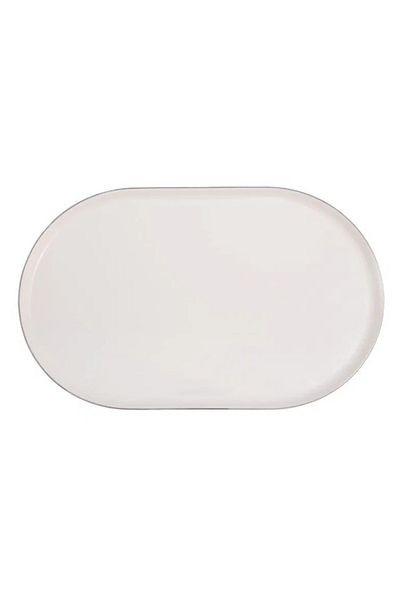 Porland Chopin Platinum 32cm Oval Boat Plate