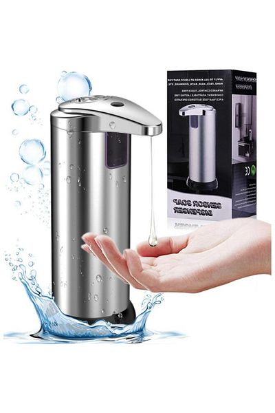 MACVI Dispenser Sapun Macvi® ,Dozator Detergent Lichid cu Senzor de Miscare, Fara Atingere, 250 ml