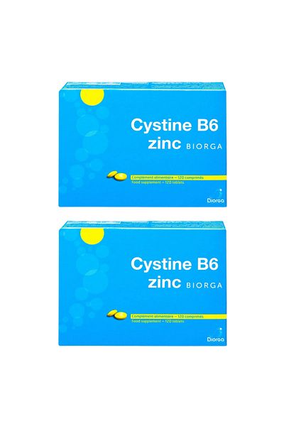 CYSTINE Cysteine B6 Zinc 120 Tablets - 2 Packs