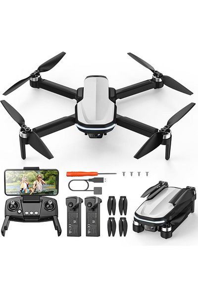 Velixo HS280D drone, 1080P HD cam, WiFi, Auto Return, Optical Flow, Voice Control, Foldable, 2 batteries