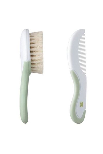 bebelyno Baby Set Brush Comb With Natural Hair 2 Pieces