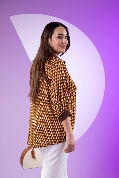 Roxxlen 3330377 Μπλούζα με κουμπιά μπροστά