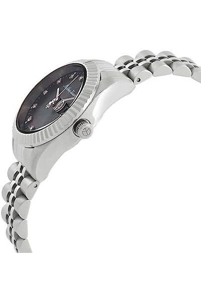 Mathey-Tissot Mathy III MOP Quartz Black Dial Ladies Watch D910AN