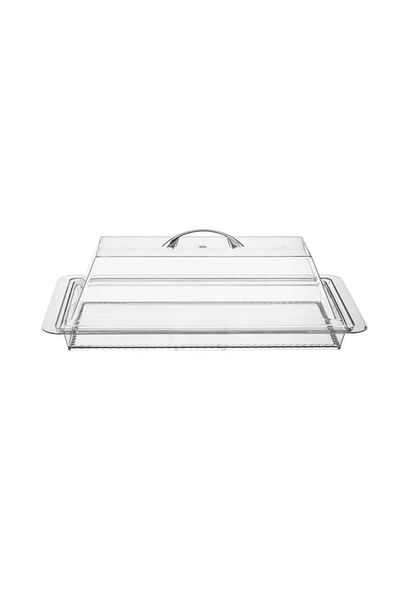 Dania Clear Acrylic Cake and Pastry Case with Lid 50*28 cm
