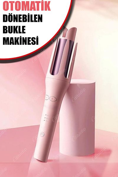 CMT 💁 Pink Automatic Rotating Curling Iron