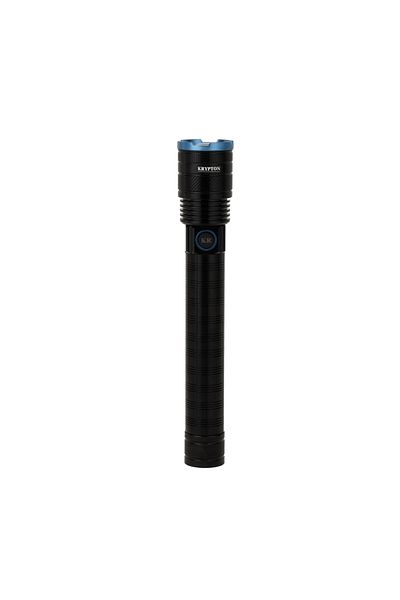 KRYPTON Led Flashlight – 2000lm Bright, Zoomable, Long-lasting Battery, Type-c Charging, Waterproof
