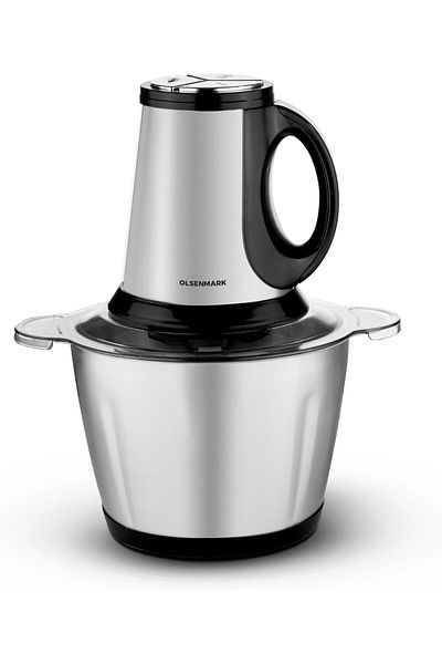 Olsenmark 3.0l Electric Food Chopper With 650w Motor And 4 Stainless Steel Blades