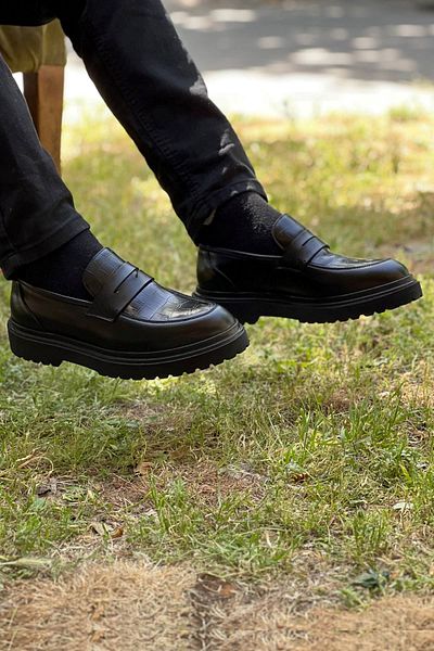 sefayol Owen Black Men's Classic Shoes