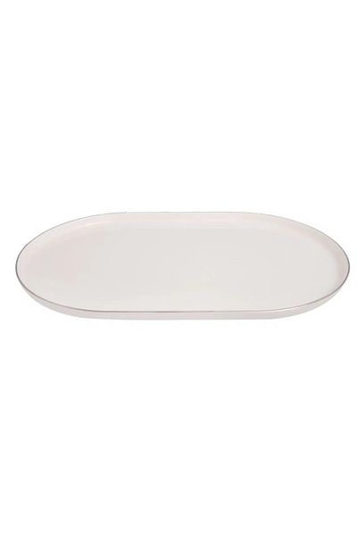 Porland Chopin Platinum 32cm Oval Boat Plate