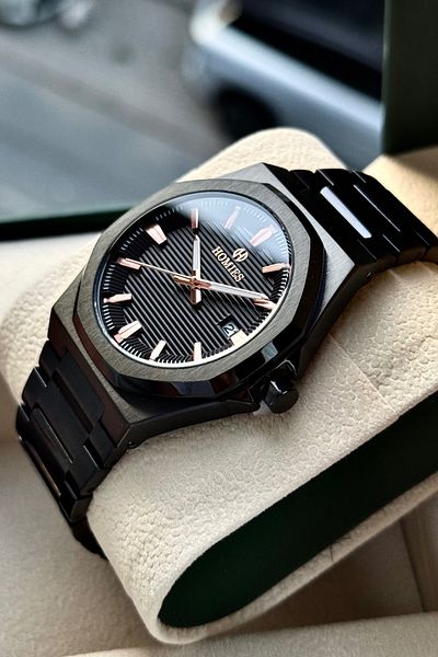 Homies Men's Wristwatch 2 Years Warranty with Calendar Display Bracelet Gift.Hmprm978986
