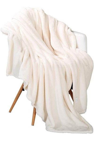 Mislina Home Deluxe Wellsoft Blanket Cream Double 200X220 cm