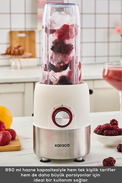 Karaca Blend & Rush Inox Personal Kişisel Smoothie Blender White