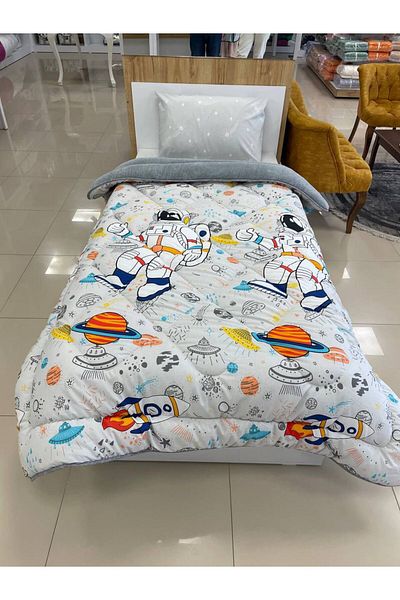 VİLERA HOME Galaxy Pattern Welsoft Soft Single Person Pillow Case Duvet