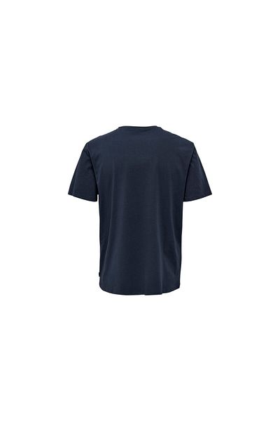ONLY O Collar Printed Orange Men's T-Shirt 22025271
