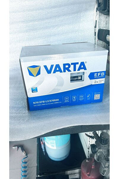 Varta 70 AMPER EFB AKÜ ( START - STOP)