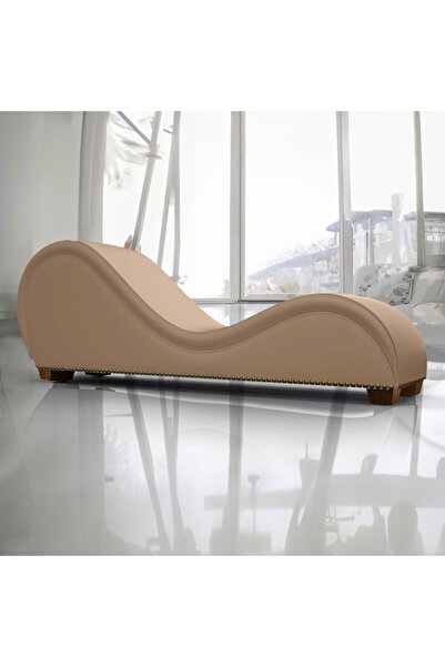 Lazy Vibes كرسي استرخاء رومانسي بتصميم فاخر ورومانسي - زر برونزي