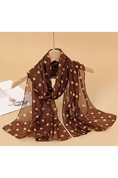 Dgt Luxury Bohemian Stylish, Polka Dot, Sun, Windproof, Double Side Printed, Imported Shawl Scarf 50X150