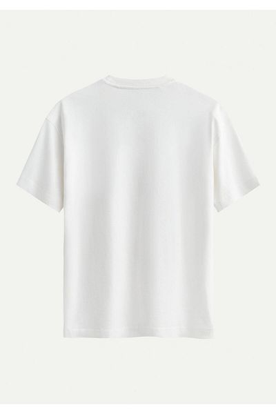 SOFTWAY Unisex Crew Neck 100% οργανικό βαμβάκι με χοντρή υφή Guardian Protection με στάμπα μεγάλου μεγέθους