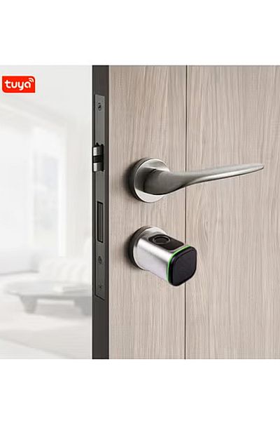 DarTech Dartek Smart Lock, 4-Way, Keypad Compatible with Any Door, Silver, Smart System, Global Version