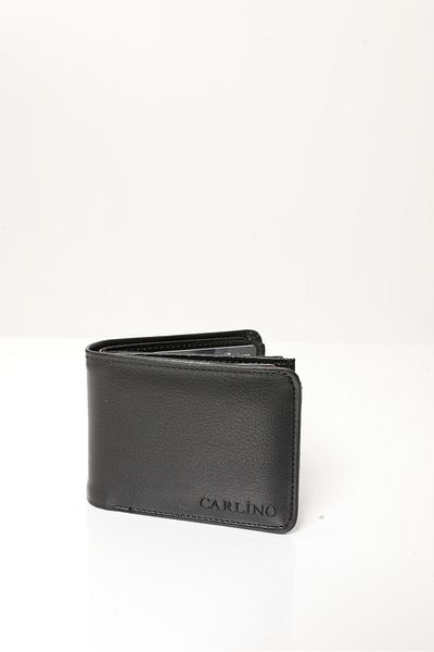 Fjellor Men's Black Vegan Leather Horizontal Classic Wallet