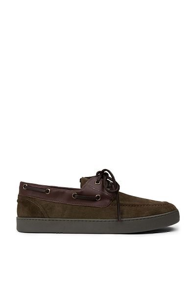 Deery Γνήσια Suede Green Ανδρικά Marine Casual Παπούτσια