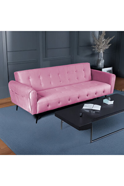 BACK COMFORT سرير أريكة مخملي SleepEase - أريكة فاخرة قابلة للطي 2 في 1 وسرير للضيوف، مريحة وموفرة للمساحة