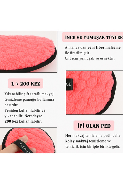 Muggio Peluş Yüz Temizleme Süngeri Yumuşak Dokulu 1 Adet