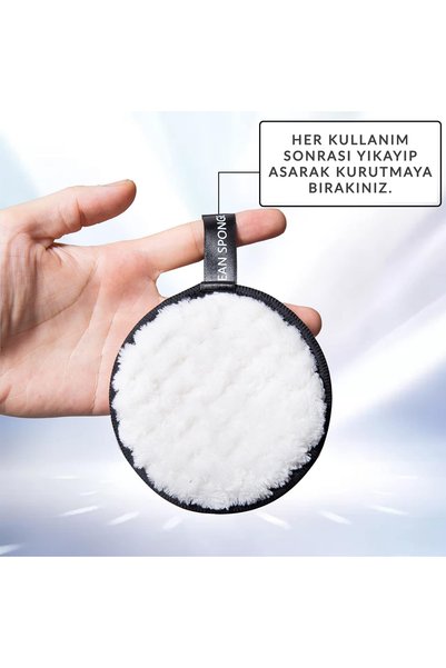 Muggio Peluş Yüz Temizleme Süngeri Yumuşak Dokulu 1 Adet