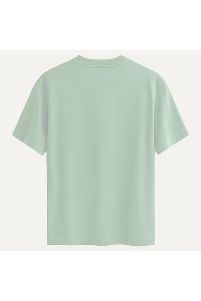 SOFTWAY Unisex Crew Neck 100% Organic Cotton Thick Textured Guardian Protection Printed Oversize T-Shirt