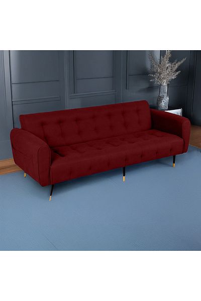BACK COMFORT SleepEase Linen Sofabed – Convertible 2in1 Couch & Bed