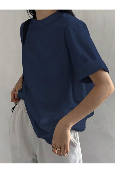 DAXİS Sportwear Company ΓΥΝΑΙΚΕΙΟ Μπλουζάκι με λαιμόκοψη Casual Basic