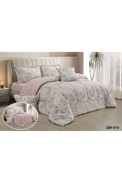 Moon Paradise Roselyn Double Bedspread, 100% Cotton, 6 Pieces