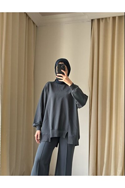 Suede Style Φούτερ - Μαύρο - Casual