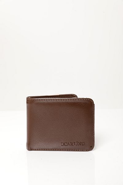 Fjellor Men's Brown Vegan Leather Horizontal Classic Wallet