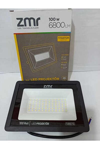 ZMR 100w led projöktör,siyah kasa beyaz ışık 100w led projöktör,zmr 100w led projöktör