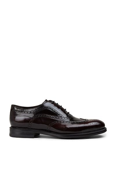 Deery Genuine Leather Claret Red Oxford Men's Classic Shoes
