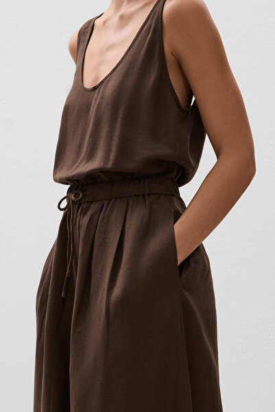 Oysho Balloon Jumpsuit With Linen